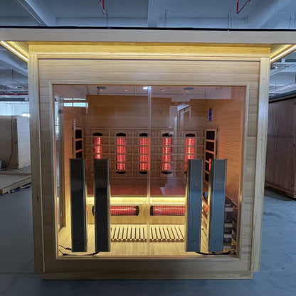 Hylivesaunas 4 People Luxury Outdoor Hybrid Sauna - COURTYARD 4
