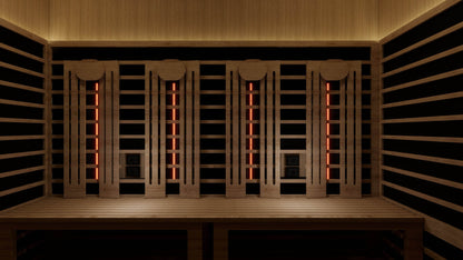 Sun Home Eclipse™ 4-Person Red Light & Infrared Sauna