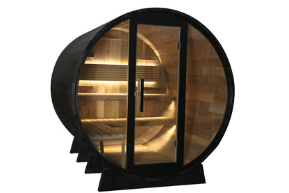 Outdoor Cedar Barrel Sauna